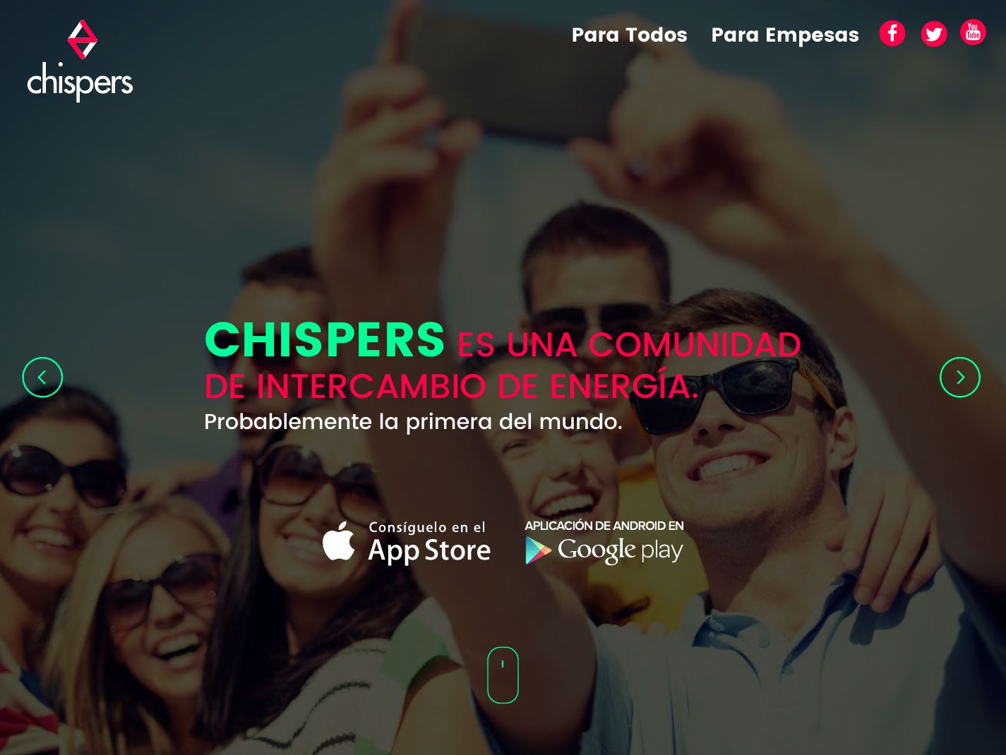 ENEL Chispers website design